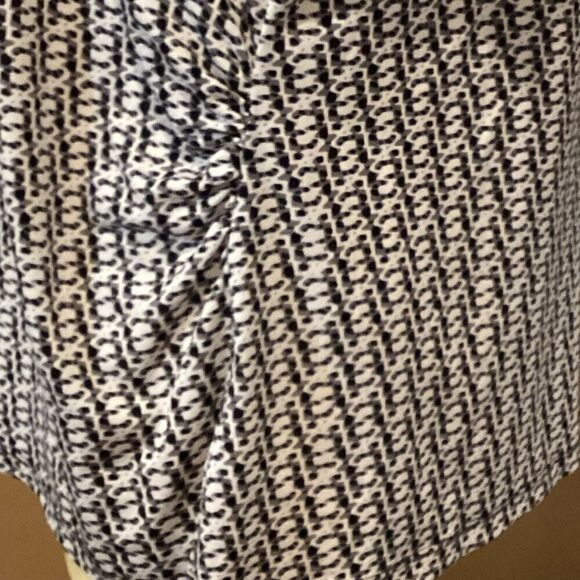 Liz Claiborne 3/4 sleeves Blouse Top Abstract Print XL - Picture 8 of 11